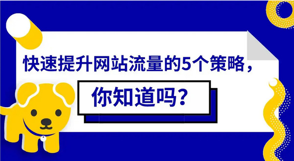 海外網(wǎng)站流量提升的五大策略